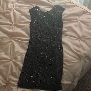 Sparkly fitted sequin dress